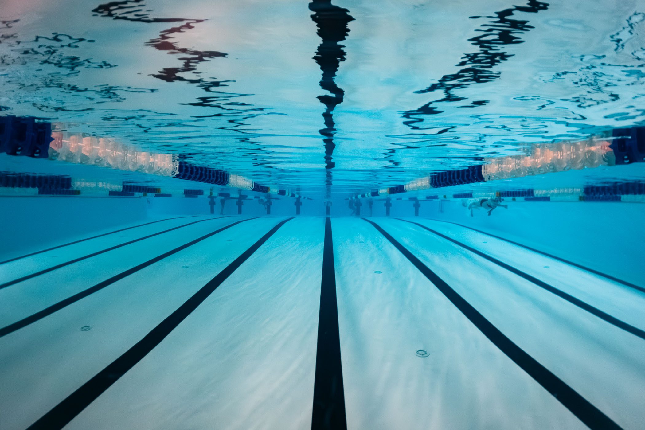 Margaret River Recreation Centre swimming pool from underwater.