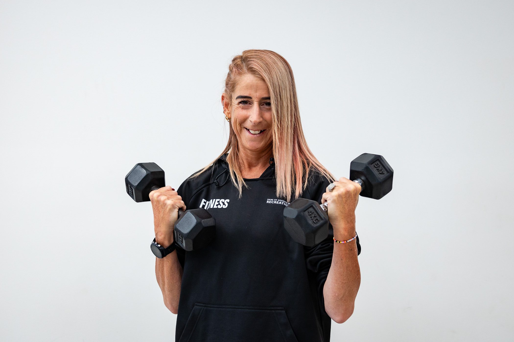 Shaye, a fitness officer at Margaret River Recreation Centre.