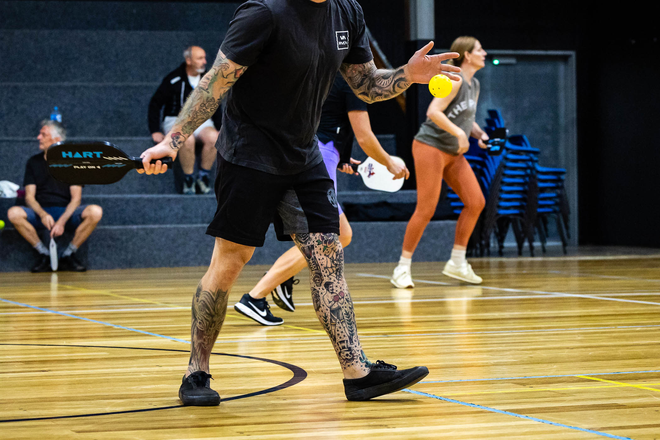 A pickleball game at Margaret River Recreation Centre