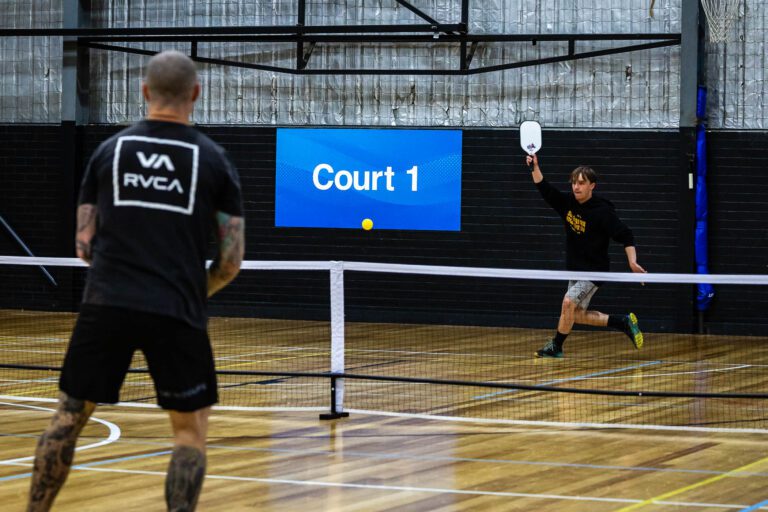 A pickleball game at Margaret River Recreation Centre