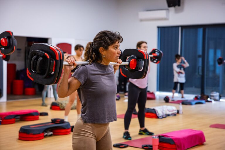 A Les Mills Body Pump class at Margaret River Recreation Centre