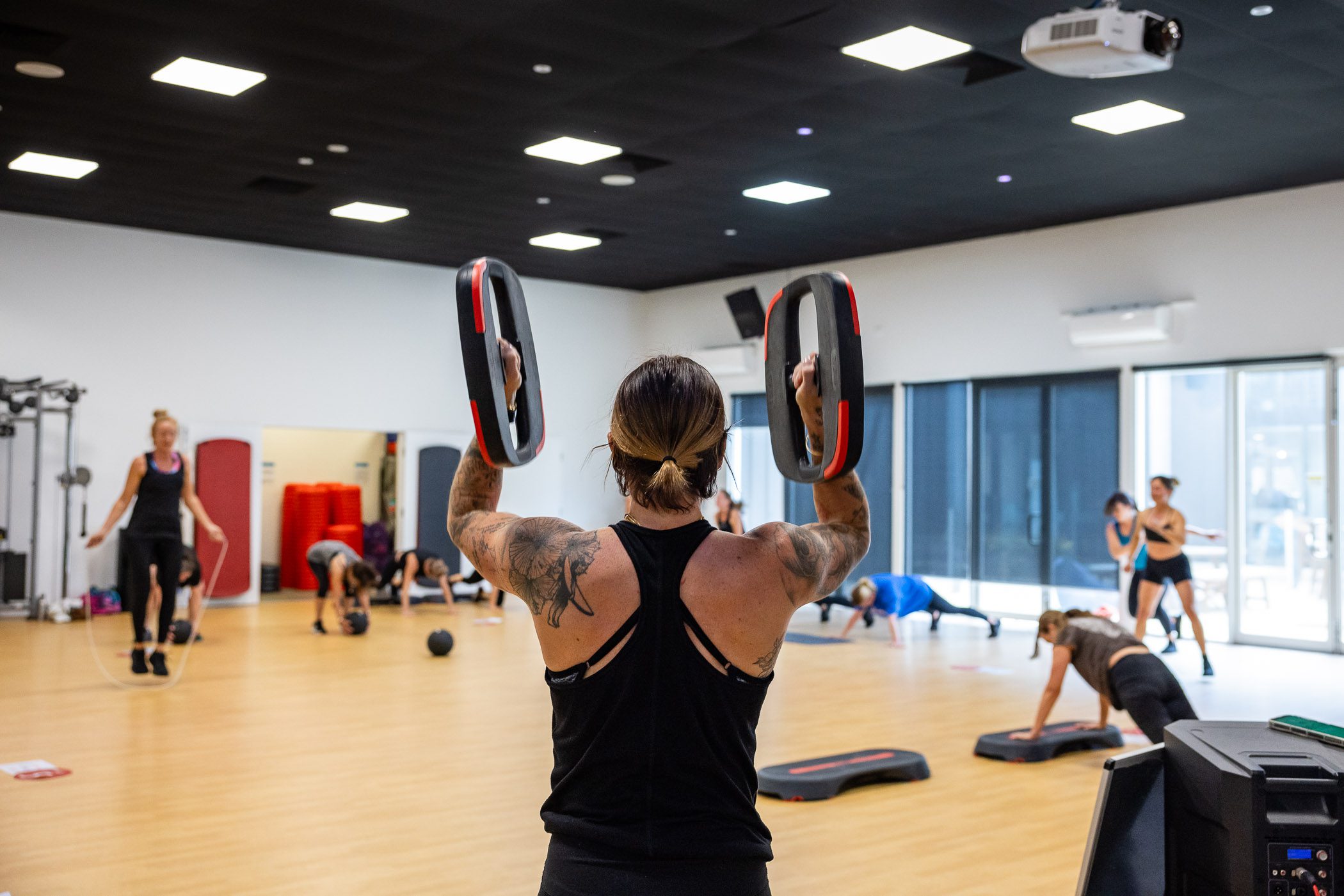 A Les Mills fitness class at Margaret River Recreation Centre