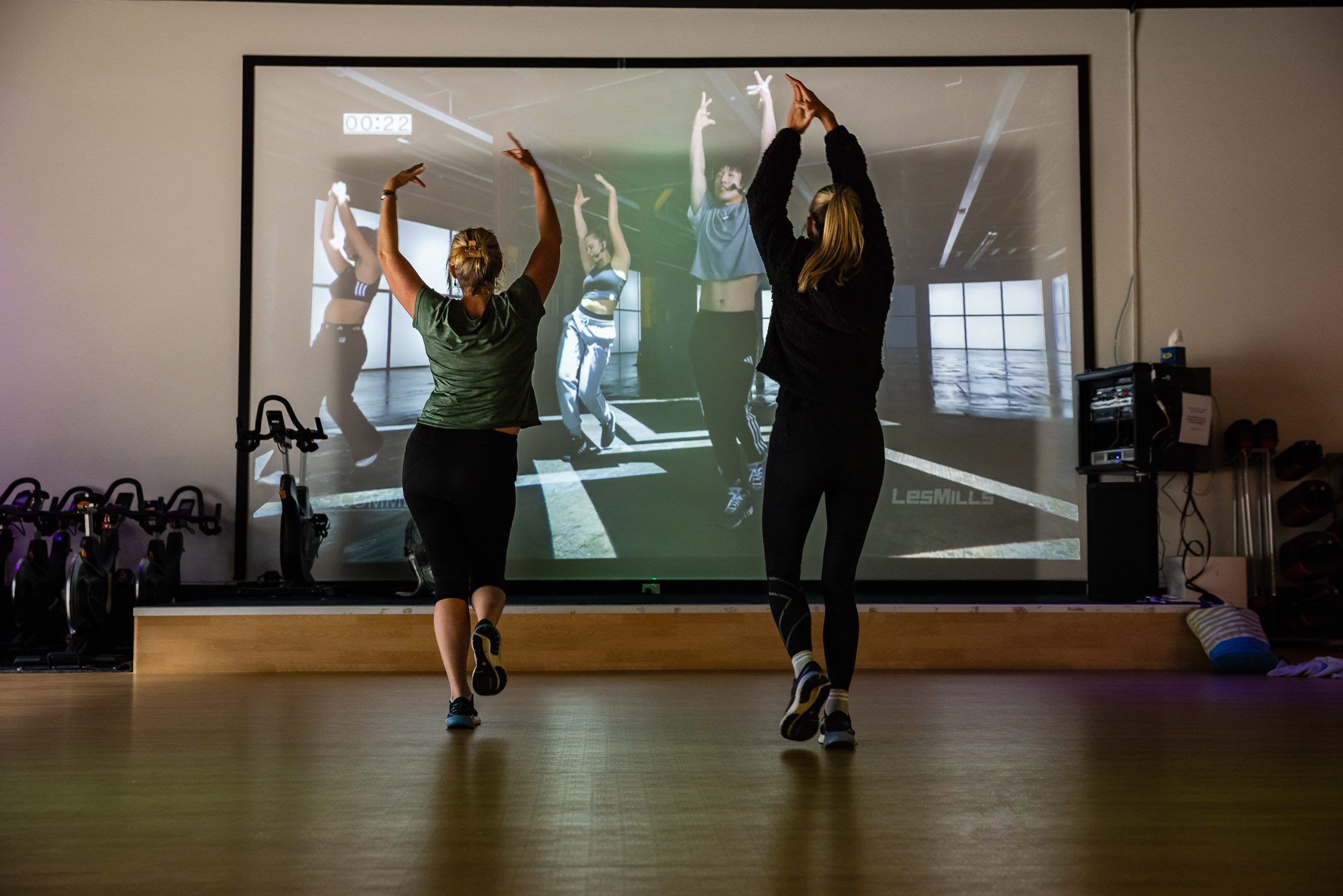A Les Mills virtual class at Margaret River Recreation Centre