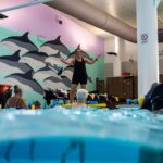 An aqua fitness class at Margaret River Recreation Centre swimming pool